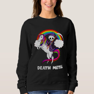 Death Metal Rock Liebe Rainbow Grim Sensenmann Rid Sweatshirt