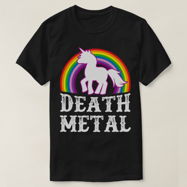 Death Metal Unicorn Essential T-Shirt (Design vorne)