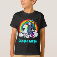 Death Metal Unicorn Rainbow Grim Sensenmann Heavy