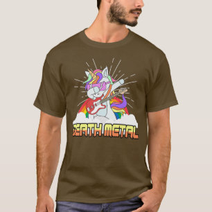 Death Metal Unicorn Rock Gitarre Gitarristen16 T-Shirt