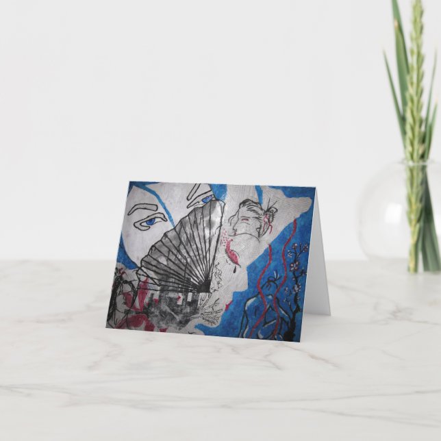 Death of a Geisha Blank Notecard Karte (Vorderseite)