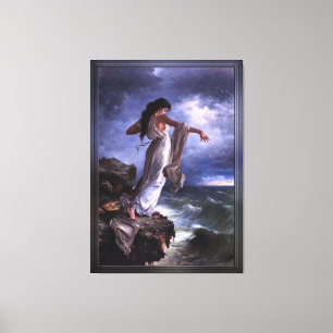 Death of Sappho by Miguel Carbonell Selva Leinwanddruck
