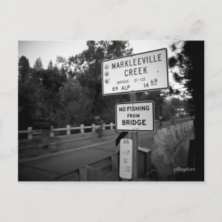 Death Riders cross Markleeville Creek Postkarte