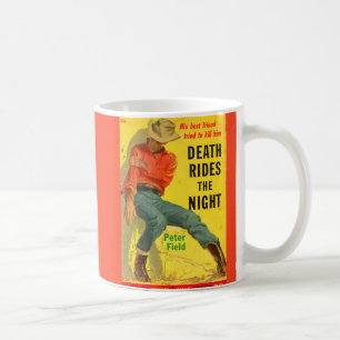 Death Rides The Night Western Buchcover Kaffeetasse