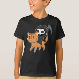 Death Riding Cat Funny - Funny Cats T-Shirt