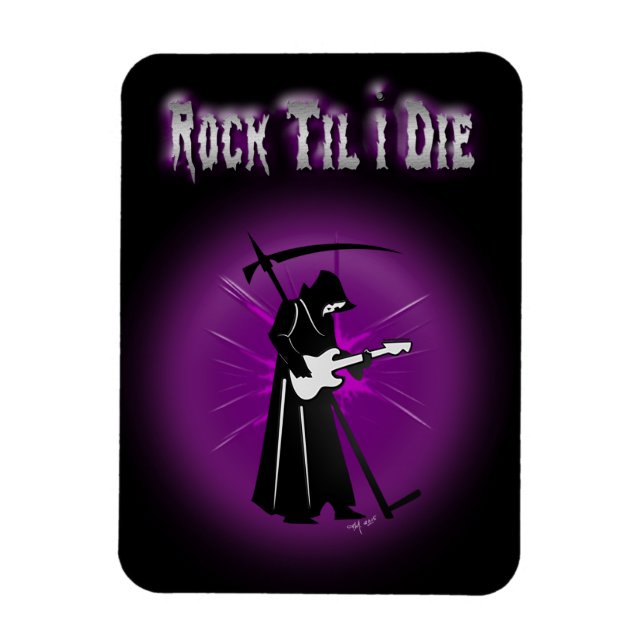 Death & Rock 'n' Roll Magnet (Vertikal)