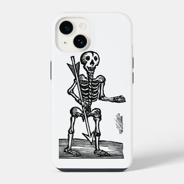 Death Skeleton iPhone 14 Hülle (Rückseite)