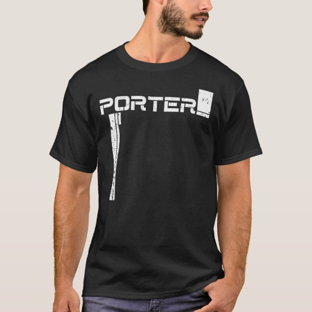 Death Stranding Porter Logo Classic T-Shirt (Devant)