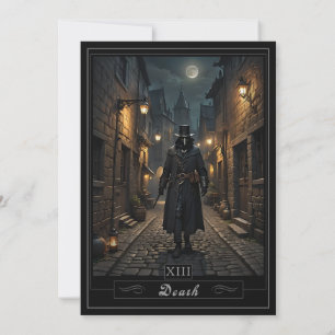 Death Tarot Card Halloween-Party Einladung