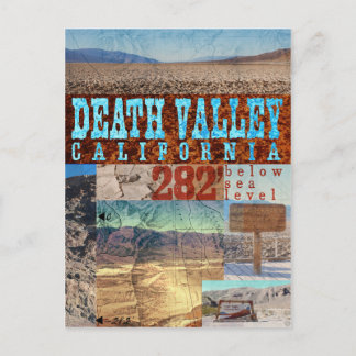 Death Valley, CA: 282' Untersee-Niveau - Postkarte