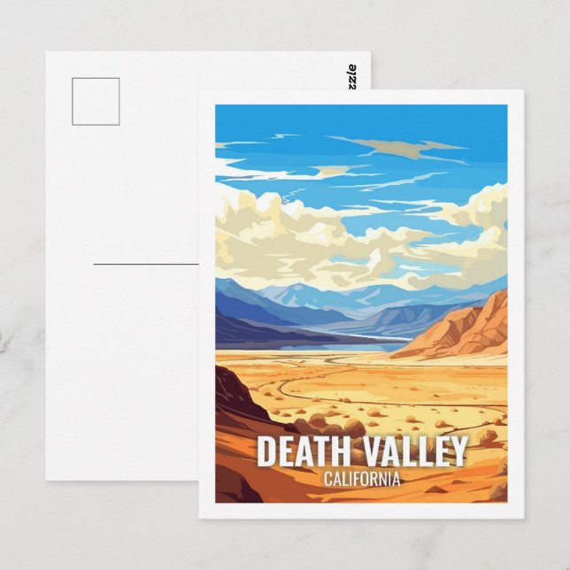 Death Valley California USA Berühmte Reiseziele Postkarte (Vorne/Hinten)