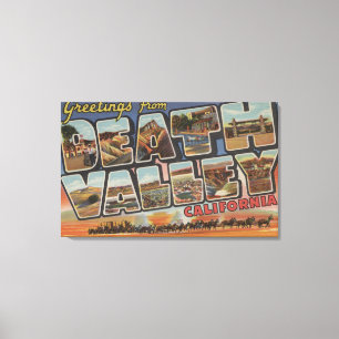 Death Valley, Kalifornien - große Buchstabe-Szene Leinwanddruck