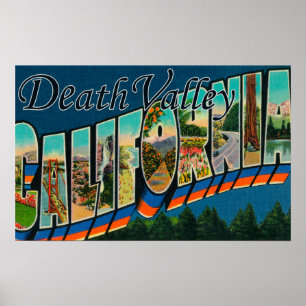 Death Valley, Kalifornien - große Buchstabe-Szenen Poster