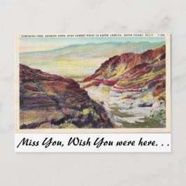 Death Valley, Kalifornien Postkarte