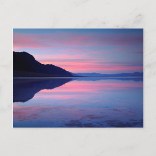 Death Valley National Park. Badwater bei Tagesanbr Postkarte