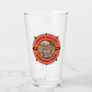 Death Valley National Park Coyote Retro Compass Glas