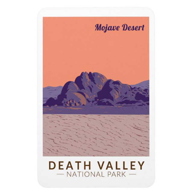 Death Valley National Park Mojave Wüste Travel Magnet (Vertikal)