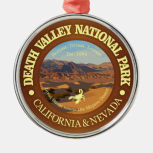 Death Valley National Park Ornament Aus Metall