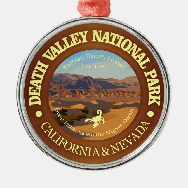 Death Valley National Park Ornament Aus Metall (Vorne)
