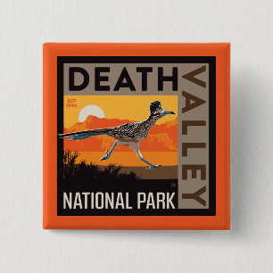 Death Valley National Park Roadrunner Button