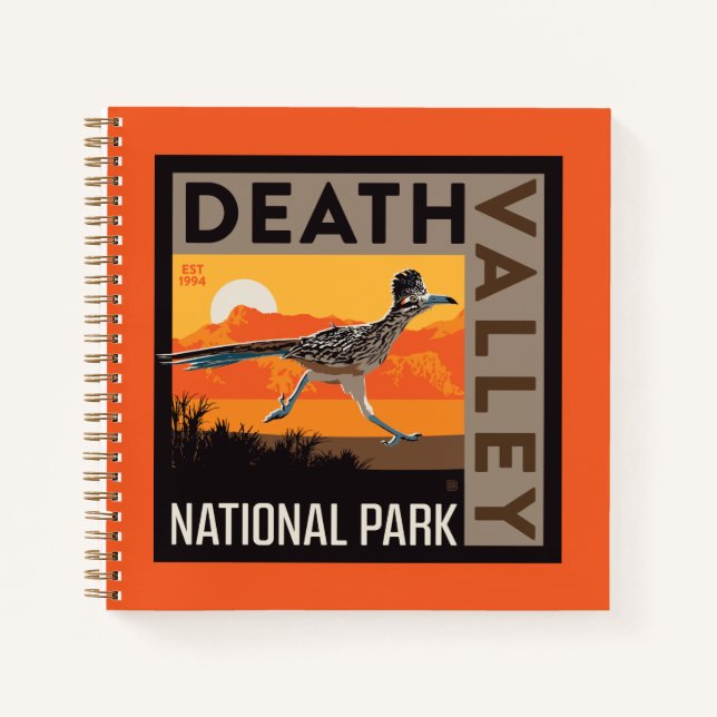 Death Valley National Park | Roadrunner Notizbuch (Vorderseite)
