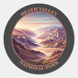 Death Valley National Park Runder Aufkleber