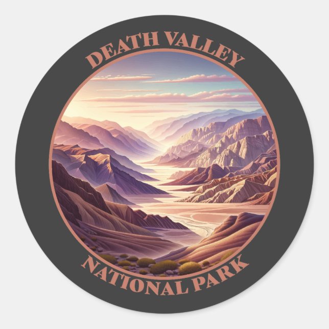 Death Valley National Park Runder Aufkleber (Vorderseite)