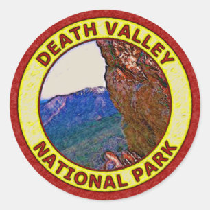Death Valley National Park Runder Aufkleber