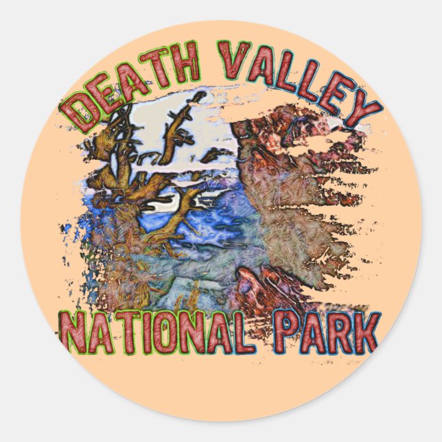 Death Valley National Park Runder Aufkleber (Vorderseite)