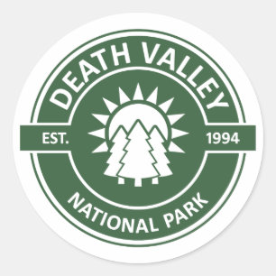 Death Valley National Park Runder Aufkleber