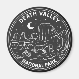Death Valley National Park Sand Dunes Monoline Magnet