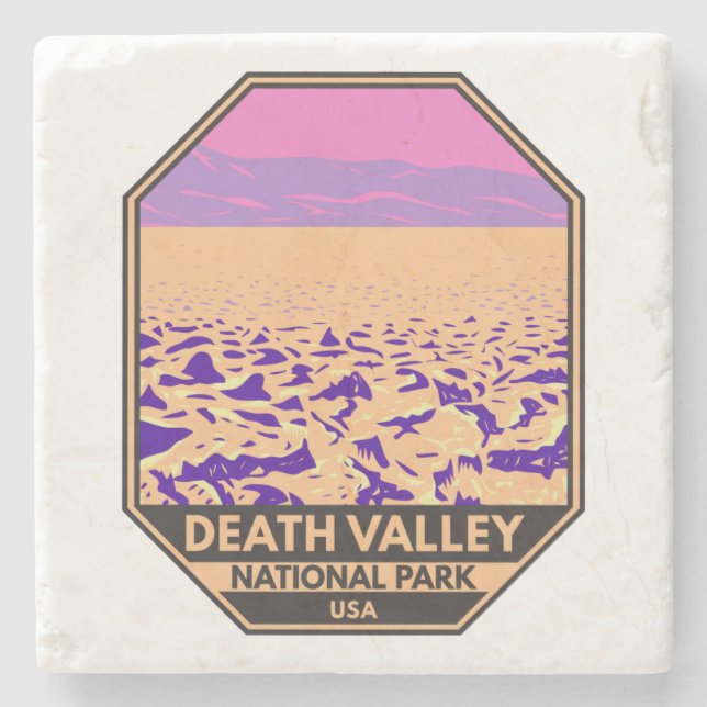 Death Valley National Park Teufels Golfplatz Steinuntersetzer (Vorderseite)