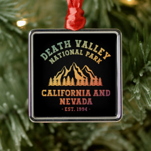 Death Valley National Park USA Gradient Ornament Aus Metall