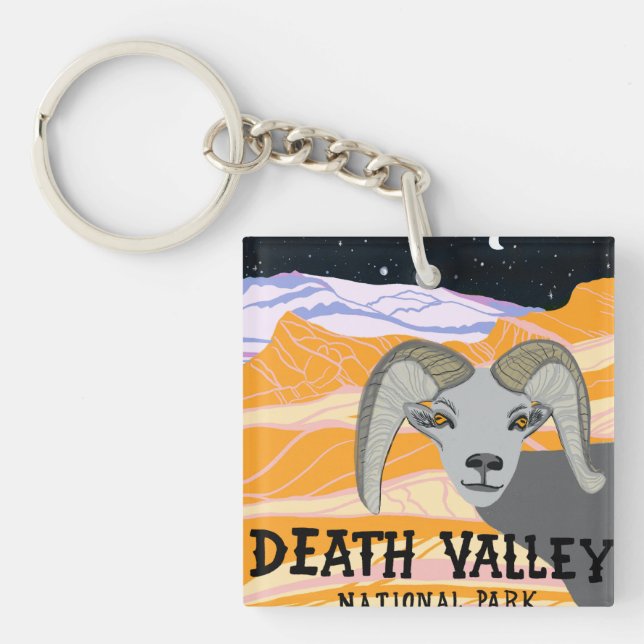 Death Valley National Park Wandern Camping Schlüsselanhänger (Vorderseite)