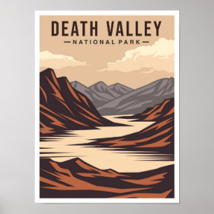 Death Valley Nationalpark Kalifornien USA Reise Poster