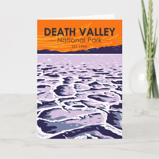 Death Valley Nationalpark Vintag Karte (Vorderseite)