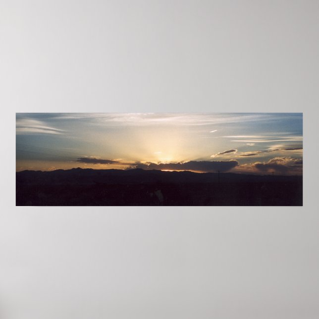 Death Valley Sunset Poster (Vorne)