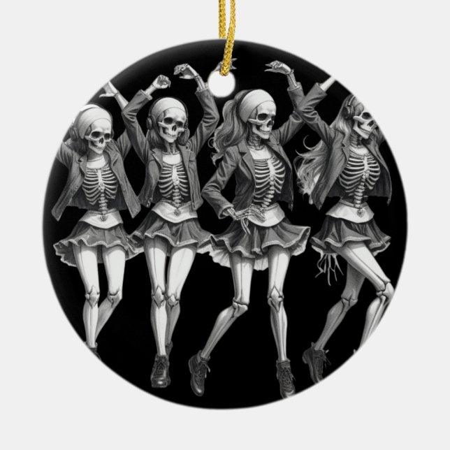 Death Women Dance Keramik Ornament (Vorne)