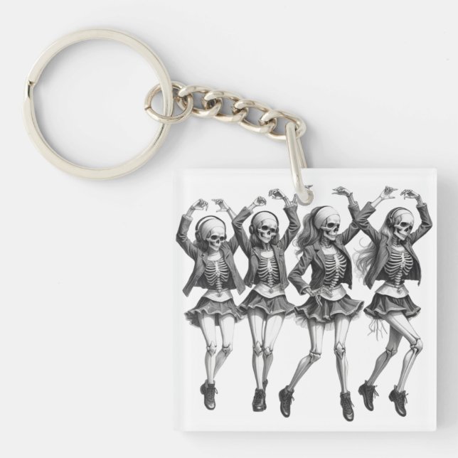 Death Women Dance Schlüsselanhänger (Vorderseite)