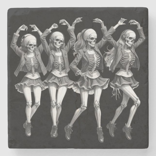 Death Women Dance Steinuntersetzer (Vorderseite)