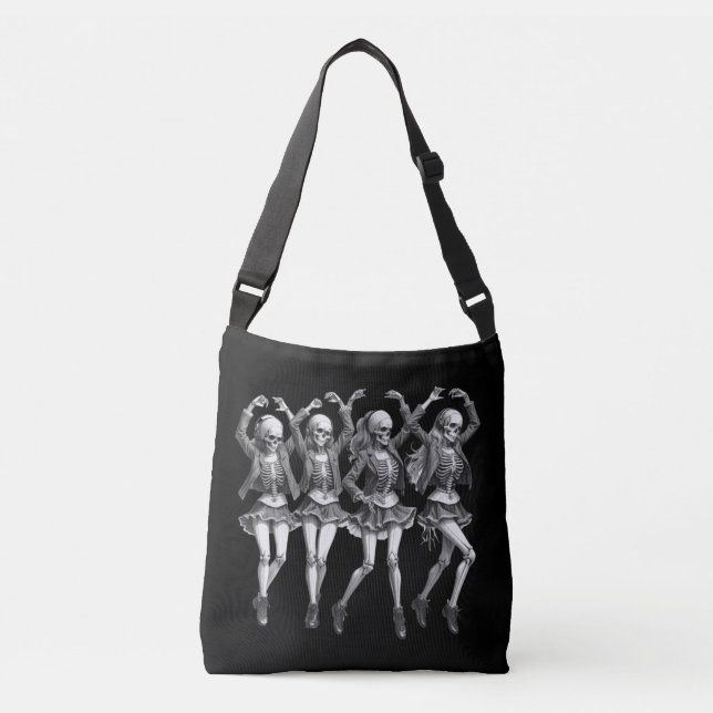 Death Women Dance Tragetaschen Mit Langen Trägern (Vorderseite)