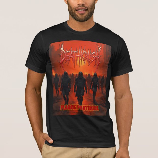 Deathkrush - Canvas T-shirt Plague protocol (Vorderseite)