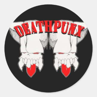 DEATHPUNX TM RUNDER AUFKLEBER