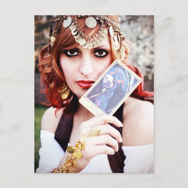 Death's Lover Poetry Postcard Postkarte (Vorderseite)