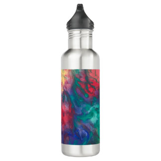 D'eau Arc-en-ciel Bouteille colorée Boho acier inoxydabl