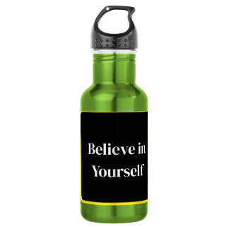 D'eau Bouteille à citation inspirante