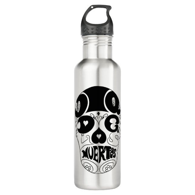 D'eau Bouteille de Dia De Los Muertos Skull (Devant)