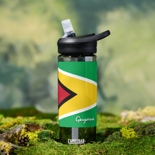 D'eau Bouteille de Guyana, drapeau patriotique de Guyana