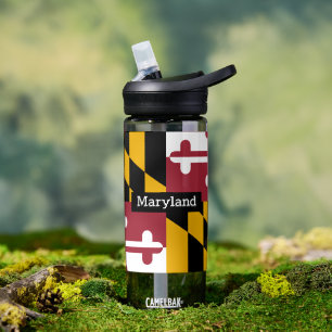 D'eau Bouteille du Maryland, drapeau patriotique du Mary