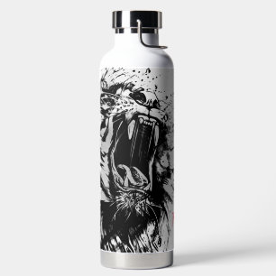 D'EAU BOUTEILLE ISOLÉE THOR TIGRE NOIR NOM PERSONNALISÉ